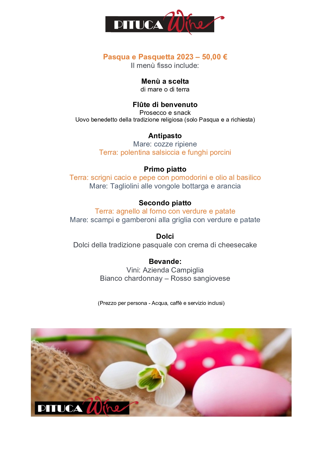 pasqua pasquetta 2023